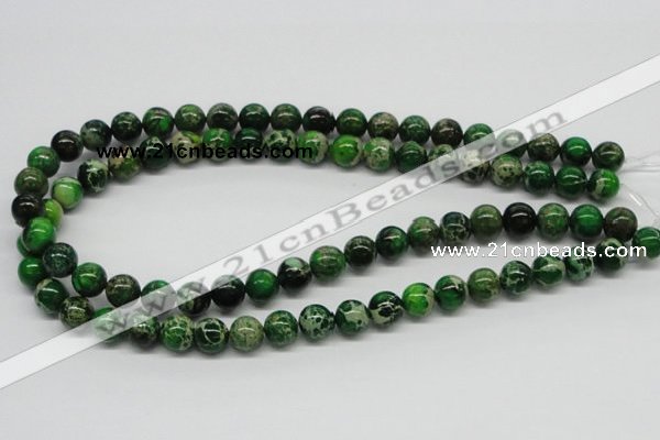 CDI69 16 inches 10mm round dyed imperial jasper beads wholesale