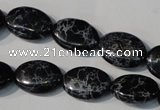 CDI691 15.5 inches 13*18mm oval dyed imperial jasper beads