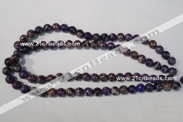 CDI696 15.5 inches 10mm round dyed imperial jasper beads