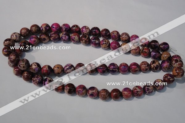 CDI697 15.5 inches 12mm round dyed imperial jasper beads