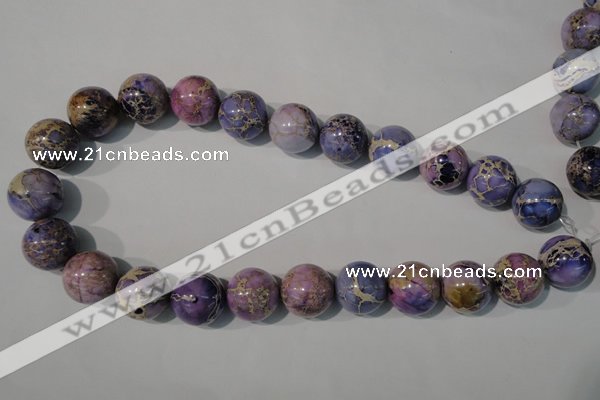 CDI698 15.5 inches 18mm round dyed imperial jasper beads