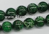 CDI70 16 inches 12mm round dyed imperial jasper beads wholesale