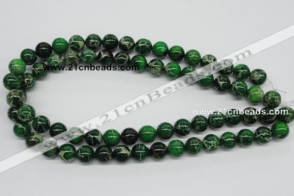 CDI70 16 inches 12mm round dyed imperial jasper beads wholesale