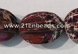 CDI701 15.5 inches 22*28mm star fruit shaped dyed imperial jasper beads