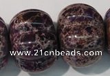 CDI702 15.5 inches 26*32mm pumpkin dyed imperial jasper beads