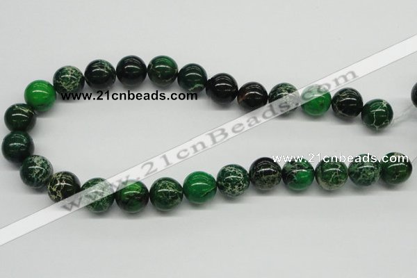 CDI71 16 inches 16mm round dyed imperial jasper beads wholesale