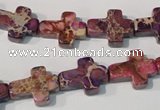 CDI722 15.5 inches 12*16mm cross dyed imperial jasper beads