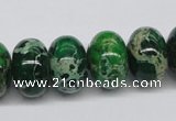 CDI73 16 inches 12*18mm rondelle dyed imperial jasper beads wholesale