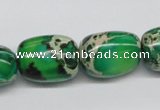 CDI74 16 inches 15*20mm nuggets dyed imperial jasper beads wholesale