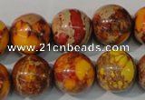 CDI742 15.5 inches 16mm round dyed imperial jasper beads