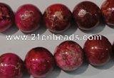 CDI762 15.5 inches 14mm round dyed imperial jasper beads