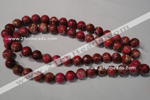 CDI762 15.5 inches 14mm round dyed imperial jasper beads