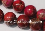 CDI763 15.5 inches 16mm round dyed imperial jasper beads