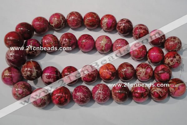 CDI764 15.5 inches 20mm round dyed imperial jasper beads