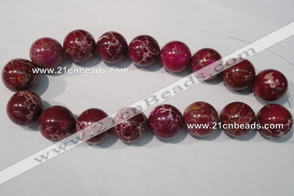 CDI765 15.5 inches 24mm round dyed imperial jasper beads