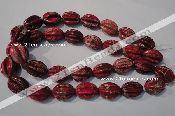 CDI769 15.5 inches 18*25mm star fruit shaped dyed imperial jasper beads