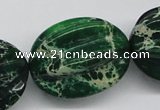 CDI78 16 inches 26*33mm star fruit shaped dyed imperial jasper beads