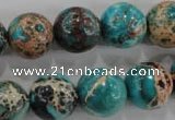 CDI806 15.5 inches 14mm round dyed imperial jasper beads wholesale