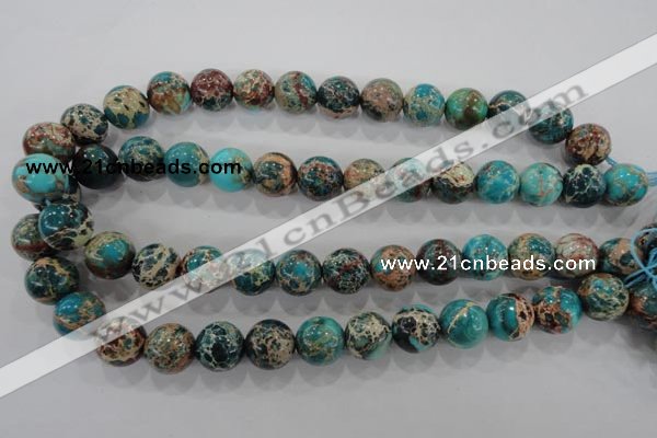 CDI806 15.5 inches 14mm round dyed imperial jasper beads wholesale