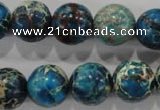 CDI807 15.5 inches 15mm round dyed imperial jasper beads wholesale