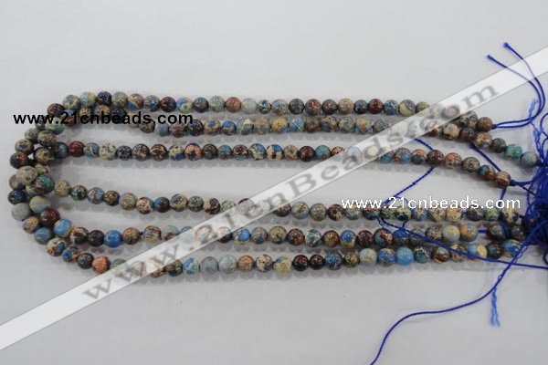 CDI812 15.5 inches 6mm round dyed imperial jasper beads wholesale