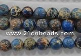 CDI813 15.5 inches 8mm round dyed imperial jasper beads wholesale