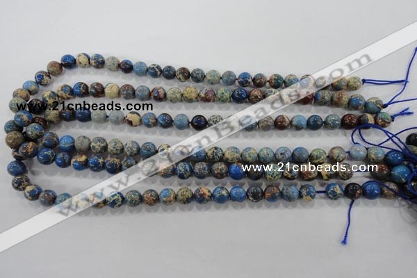 CDI813 15.5 inches 8mm round dyed imperial jasper beads wholesale