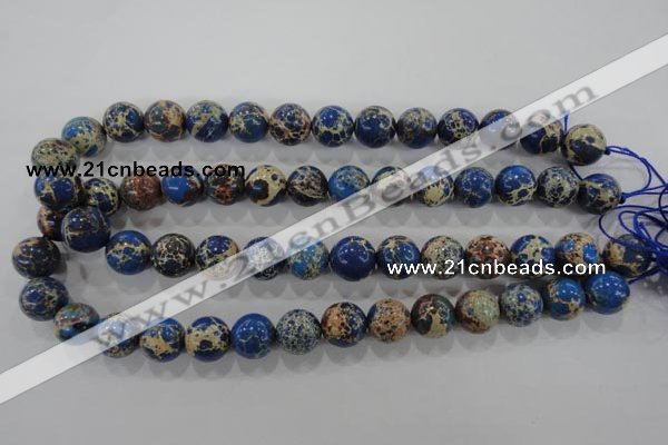 CDI816 15.5 inches 14mm round dyed imperial jasper beads wholesale