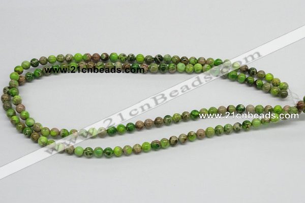 CDI82 16 inches 6mm round dyed imperial jasper beads wholesale