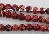 CDI821 15.5 inches 6mm round dyed imperial jasper beads wholesale