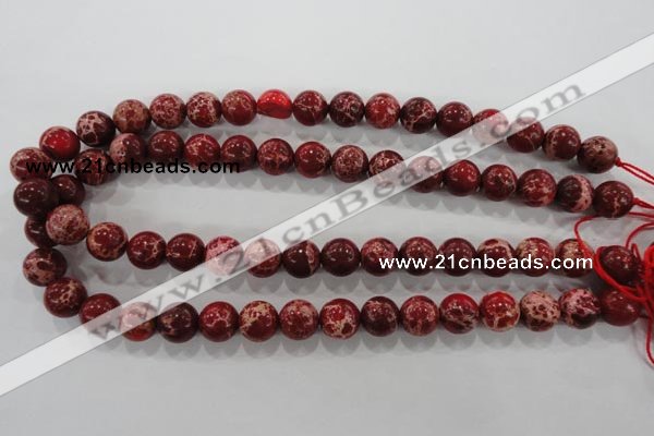 CDI823 15.5 inches 10mm round dyed imperial jasper beads wholesale