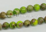 CDI83 16 inches 8mm round dyed imperial jasper beads wholesale