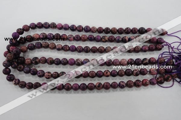 CDI832 15.5 inches 8mm round dyed imperial jasper beads wholesale