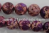 CDI835 15.5 inches 14mm round dyed imperial jasper beads wholesale