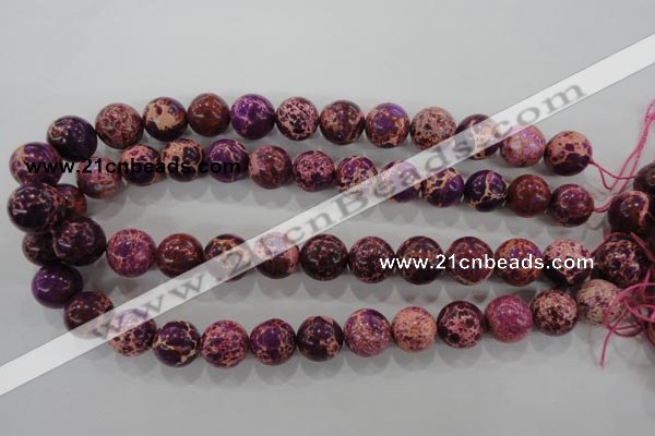 CDI835 15.5 inches 14mm round dyed imperial jasper beads wholesale