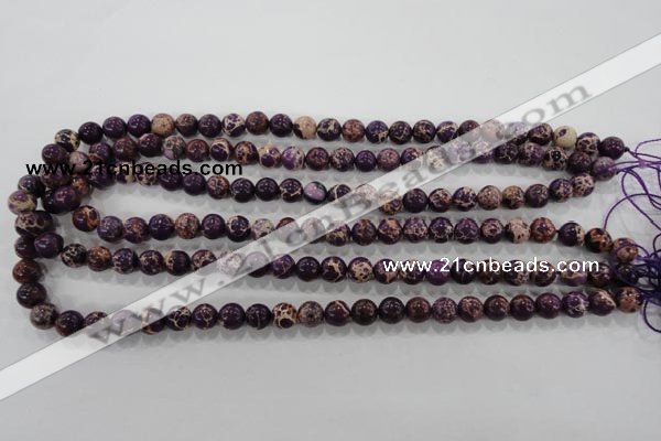 CDI842 15.5 inches 8mm round dyed imperial jasper beads wholesale