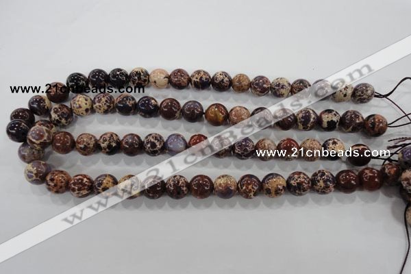 CDI843 15.5 inches 10mm round dyed imperial jasper beads wholesale