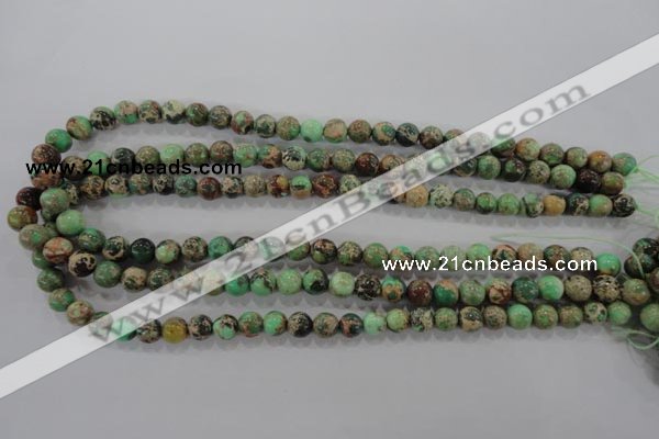 CDI851 15.5 inches 6mm round dyed imperial jasper beads wholesale