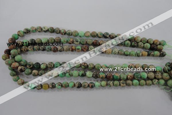 CDI852 15.5 inches 8mm round dyed imperial jasper beads wholesale