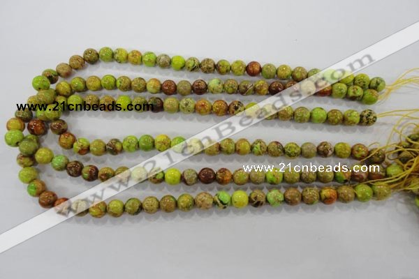 CDI861 15.5 inches 6mm round dyed imperial jasper beads wholesale