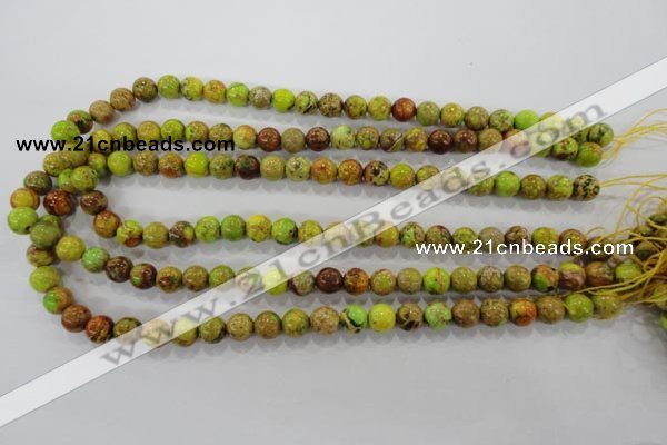 CDI863 15.5 inches 10mm round dyed imperial jasper beads wholesale