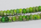 CDI87 16 inches 5*8mm rondelle dyed imperial jasper beads wholesale