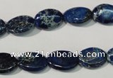 CDI913 15.5 inches 10*14mm oval dyed imperial jasper beads