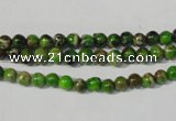 CDI920 15.5 inches 4mm round dyed imperial jasper beads