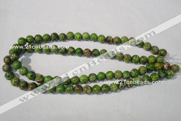 CDI921 15.5 inches 10mm round dyed imperial jasper beads