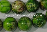 CDI923 15.5 inches 16mm round dyed imperial jasper beads