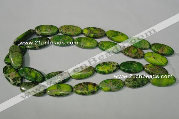 CDI941 15.5 inches 15*30mm oval dyed imperial jasper beads