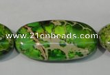 CDI942 15.5 inches 30*40mm oval dyed imperial jasper beads