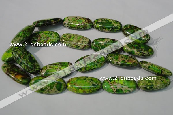 CDI942 15.5 inches 30*40mm oval dyed imperial jasper beads