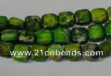 CDI944 15.5 inches 8*8mm square dyed imperial jasper beads